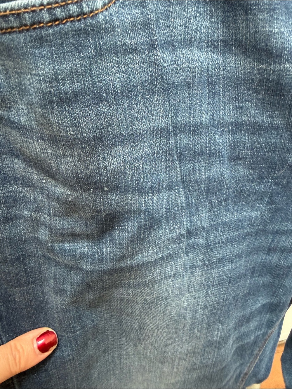 American Eagle Outfitters Women’s Dark Blue Boyfriend Jeans 14 LONG - Picture 3 of 13